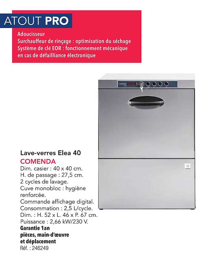 Lave-verres Elea 40