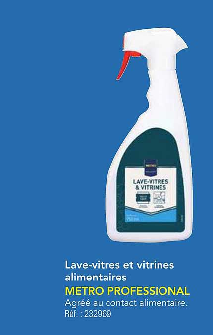 Lave-vitres et vitrines alimentaires