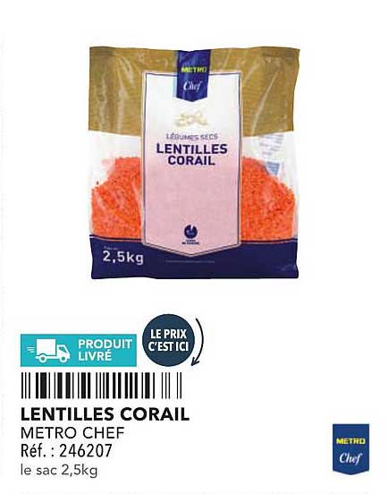LENTILLES CORAIL