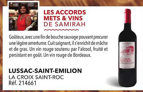LES ACCORDS METS & VINS DE SAMIRAH