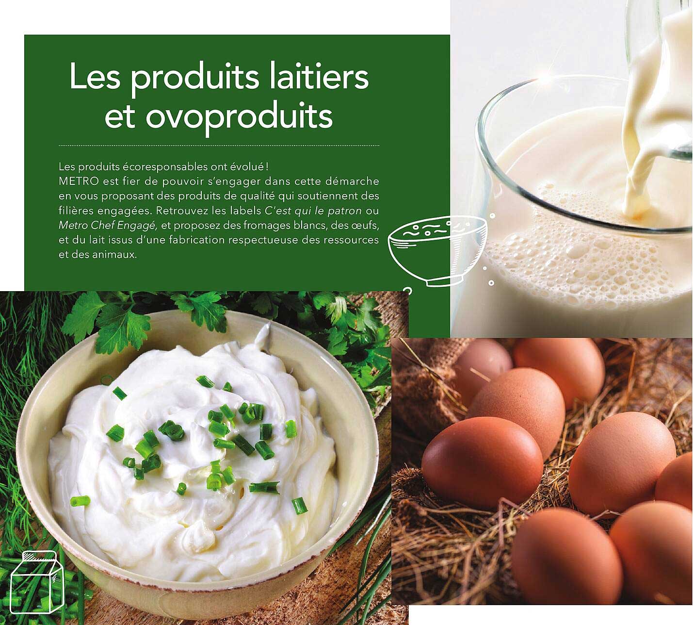 Les produits laitiers et ovoproduits