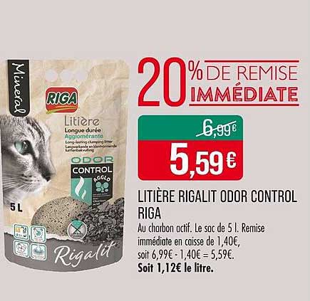 LITIÈRE RIGALIT ODOR CONTROL RIGA