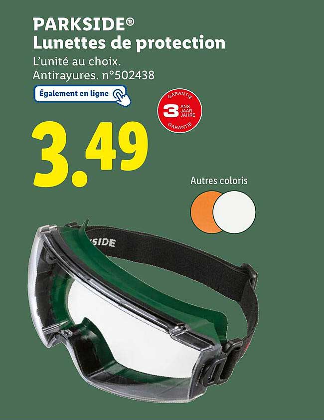 Lunettes de protection PARKSIDE