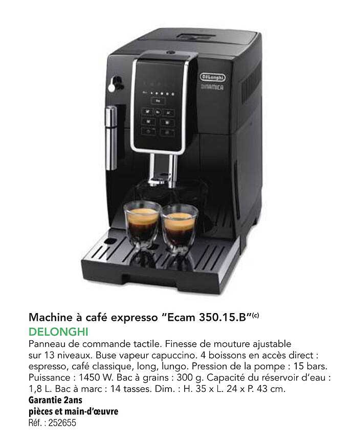 Machine à café expresso "Ecam 350.15.B"