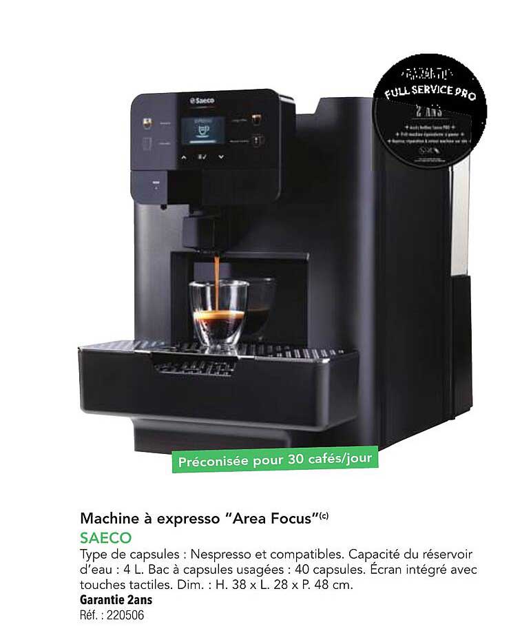 Machine à expresso "Area Focus"