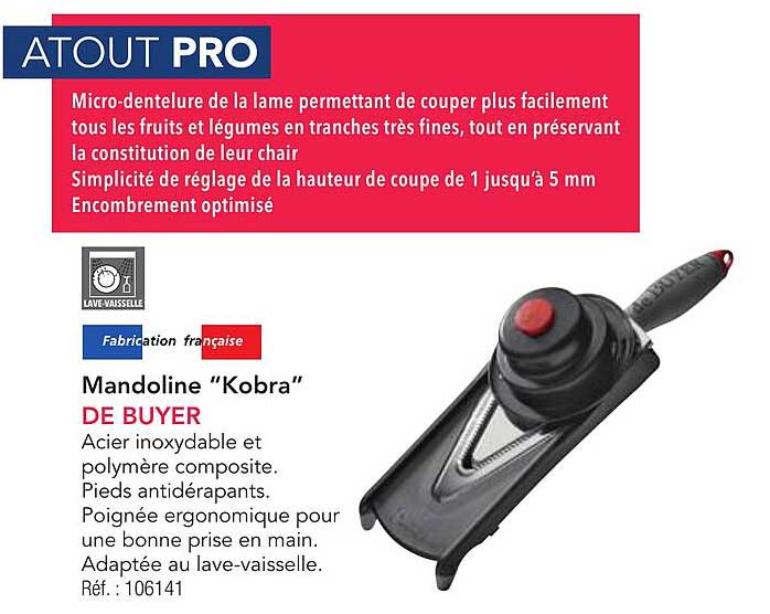 Mandoline "Kobra" DE BUYER