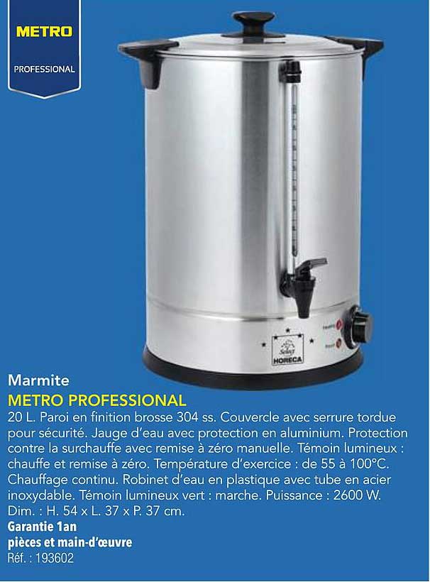 Marmite METRO PROFESSIONAL