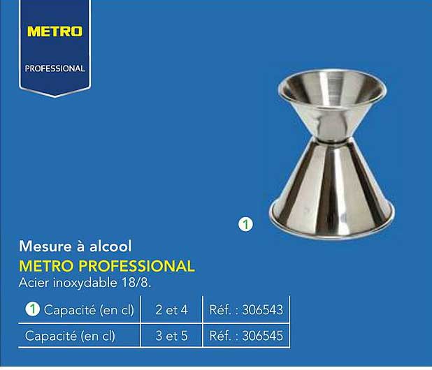 Mesure à alcool METRO PROFESSIONAL