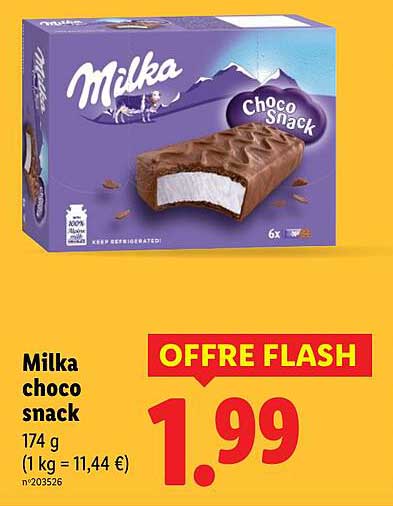 Milka choco snack