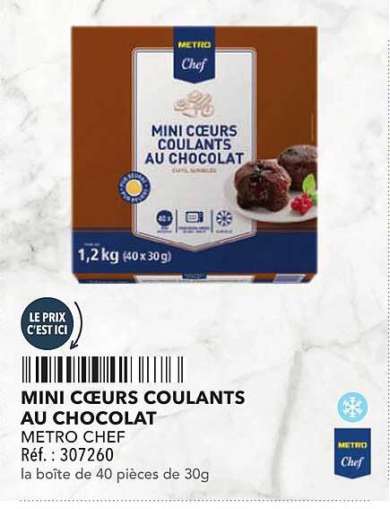 MINI CŒURS COULANTS AU CHOCOLAT