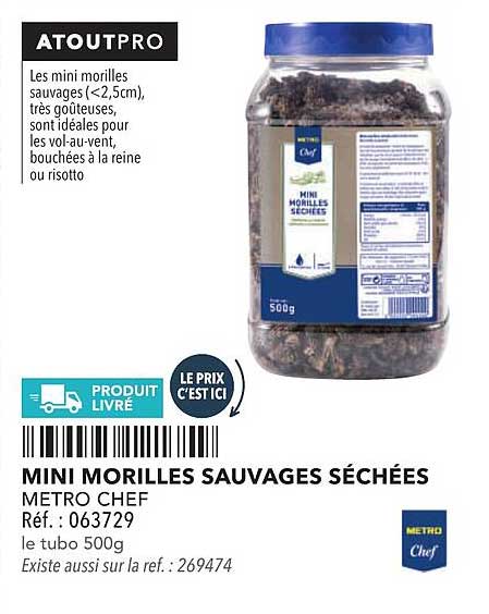 MINI MORILLES SAUVAGES SÉCHÉES