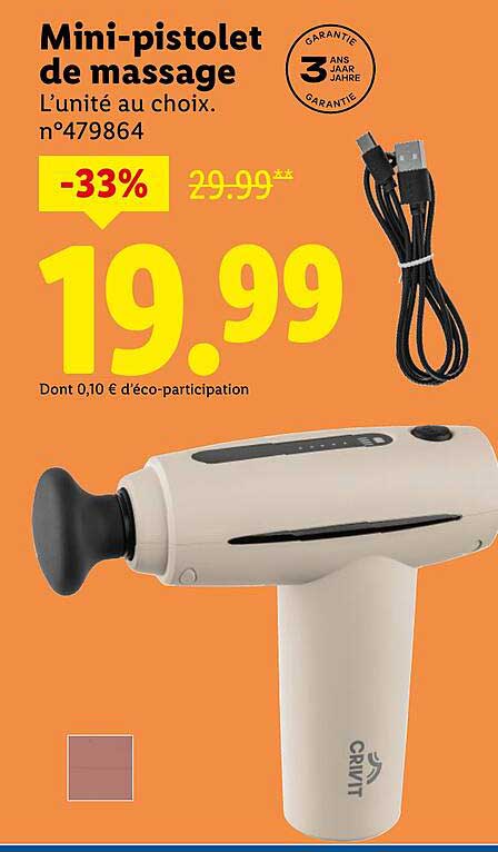 Mini-pistolet de massage