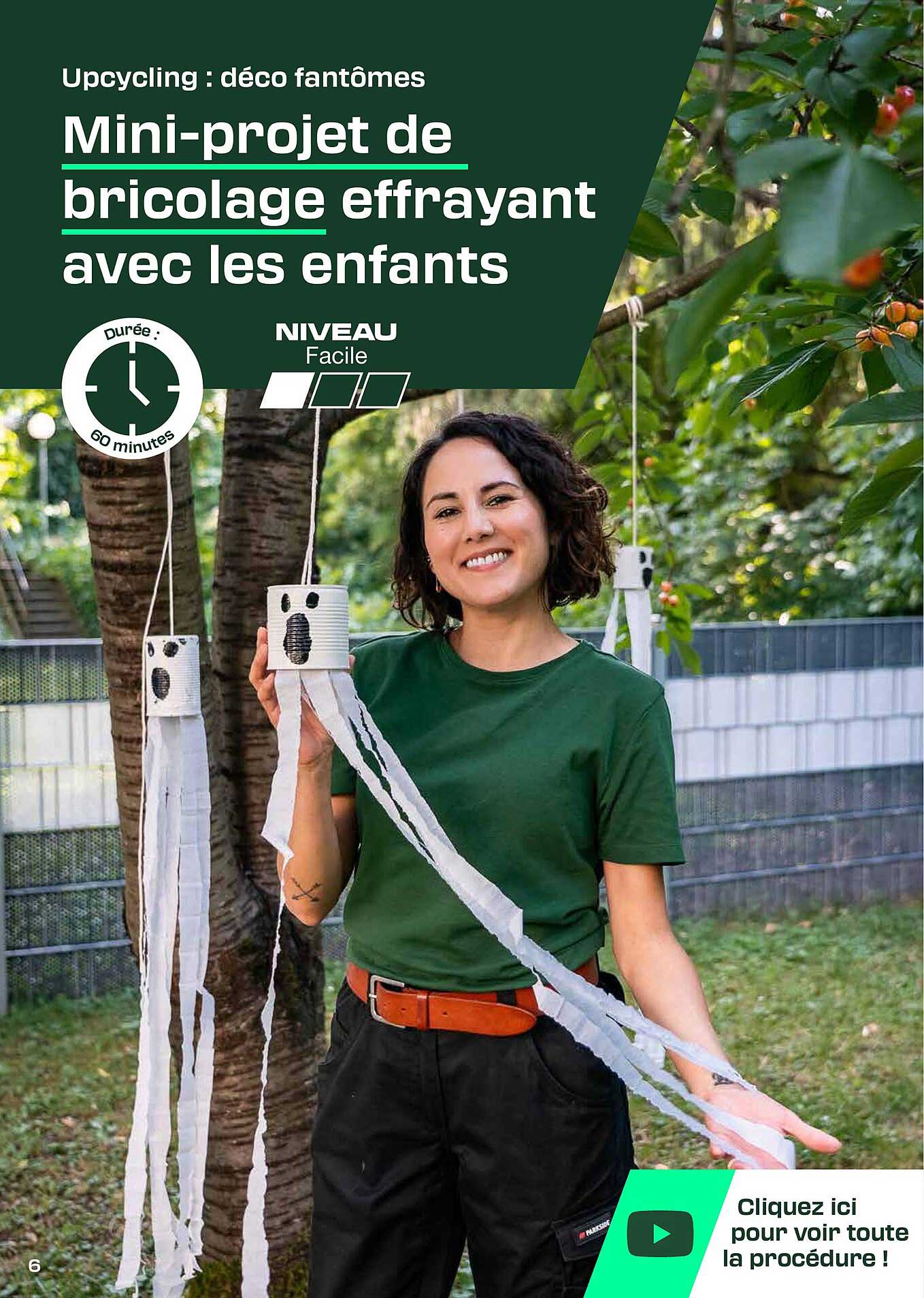 Mini-projet de bricolage effrayant avec les enfants