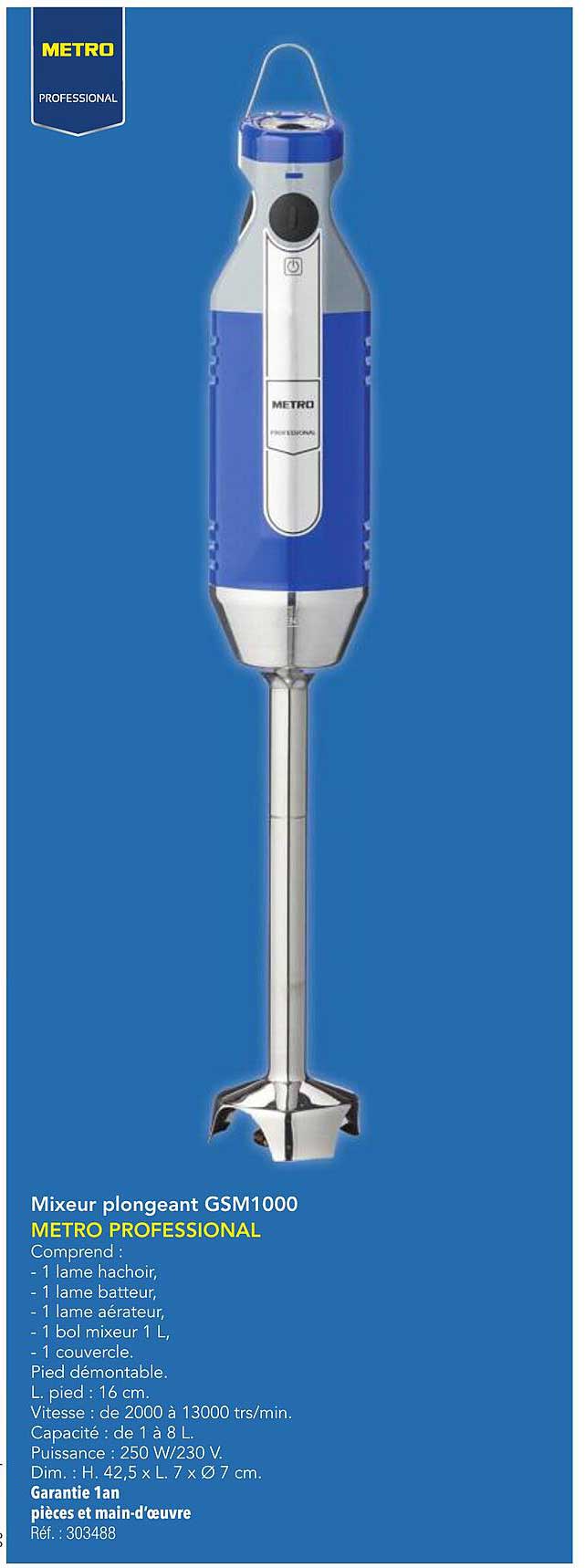 Mixeur plongeant GSM1000