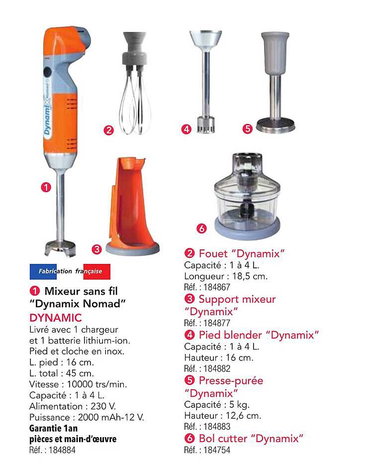 Mixeur sans fil "Dynamix Nomad" DYNAMIC
