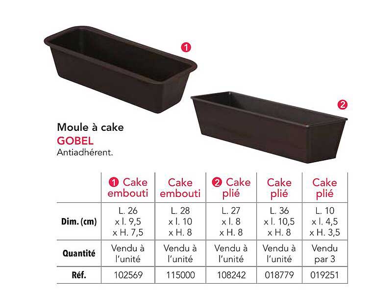 Moule à cake GOBEL