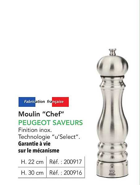 Moulin "Chef" PEUGEOT SAVEURS