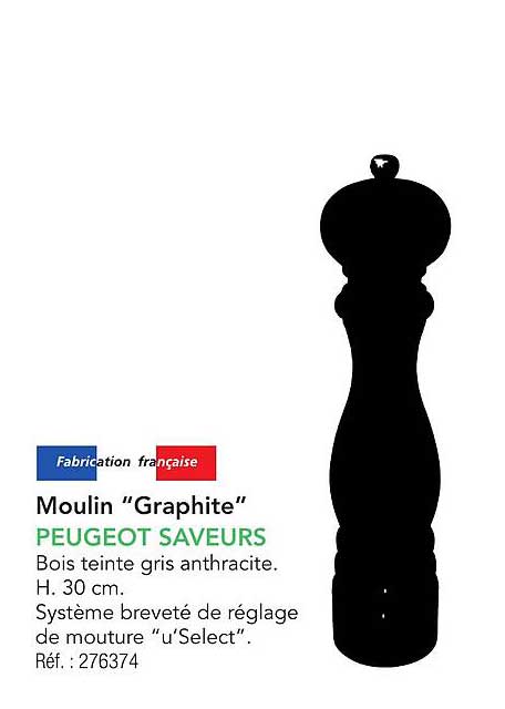 Moulin "Graphite" PEUGEOT SAVEURS