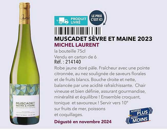 MUSCADET SÈVRE ET MAINE 2023