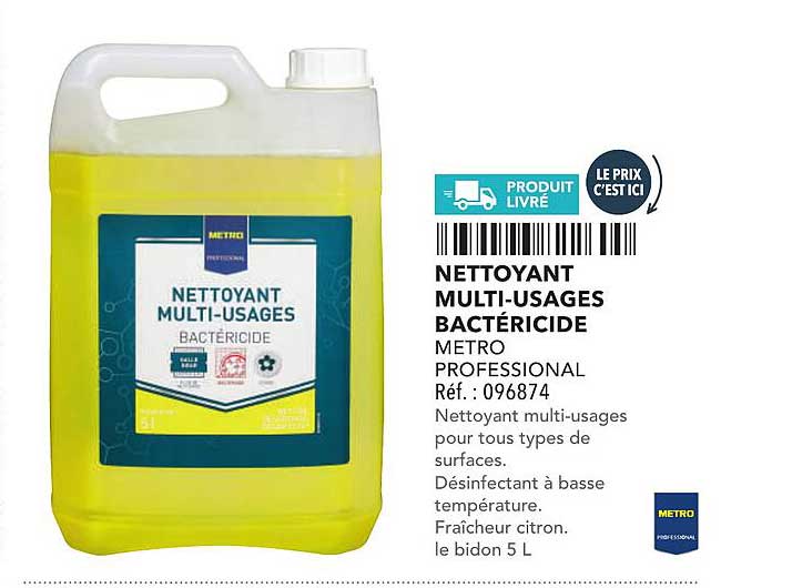 NETTOYANT MULTI-USAGES BACTÉRICIDE