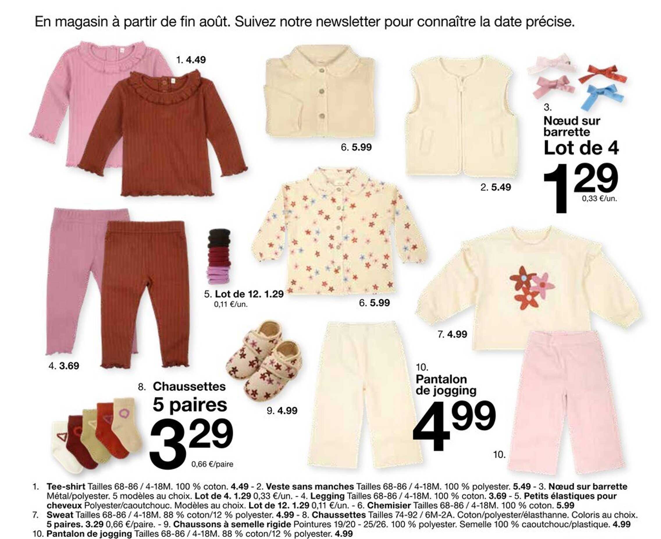 Nœud sur barrette Lot de 4