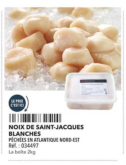 NOIX DE SAINT-JACQUES BLANCHES