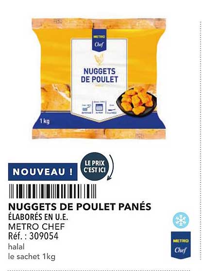 NUGGETS DE POULET PANÉS
