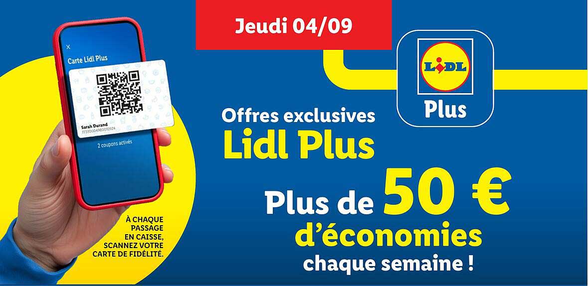 Offres exclusives Lidl Plus