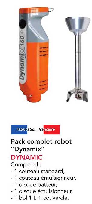 Pack complet robot "Dynamix" DYNAMIC