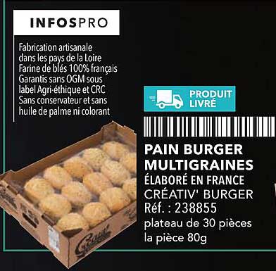 PAIN BURGER MULTIGRAINES