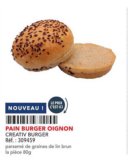 PAIN BURGER OIGNON