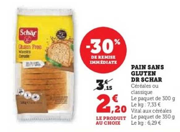 PAIN SANS GLUTEN DR SCHAR