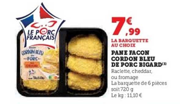 PANÉ FAÇON CORDON BLEU DE PORC BIGARD