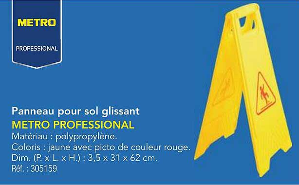Panneau pour sol glissant