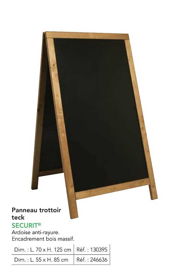 Panneau trottoir teck SECURIT®