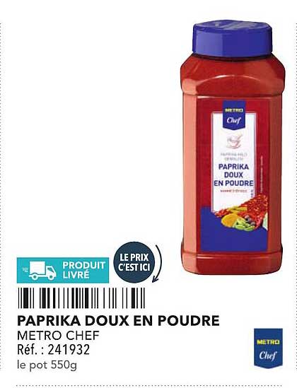 PAPRIKA DOUX EN POUDRE
