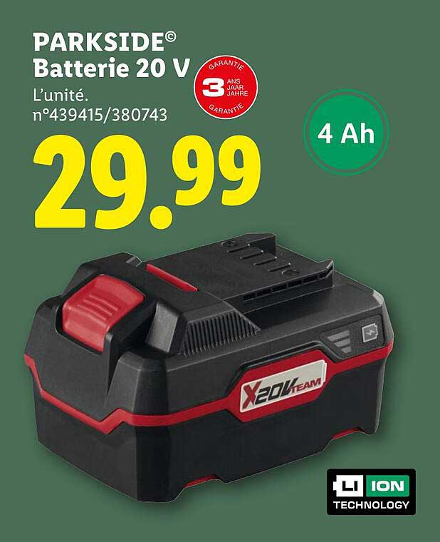 PARKSIDE® Batterie 20 V