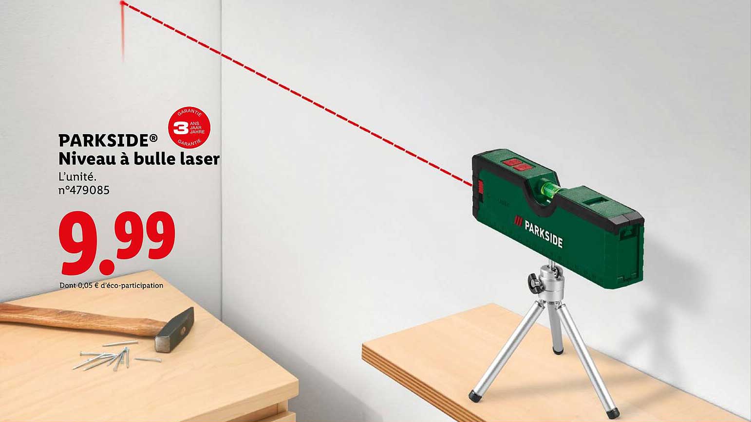 PARKSIDE® Niveau à bulle laser