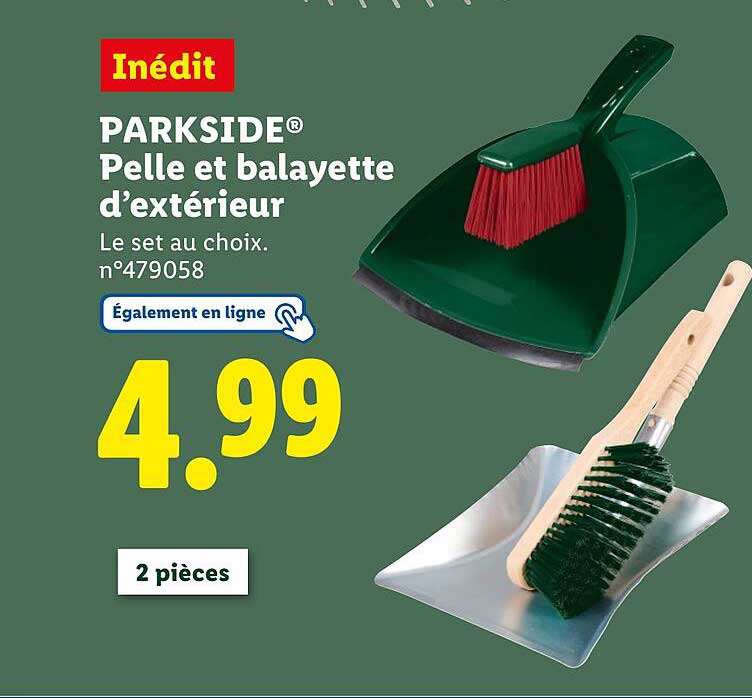 PARKSIDE® Pelle et balayette d’extérieur