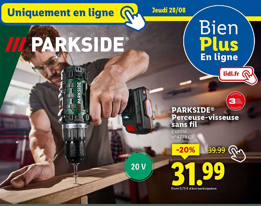 PARKSIDE® Perceuse-visseuse sans fil