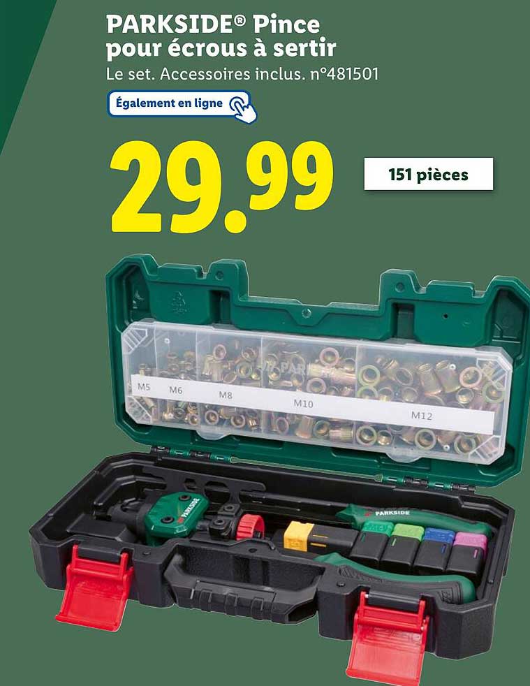 PARKSIDE® Pince pour écrous à sertir