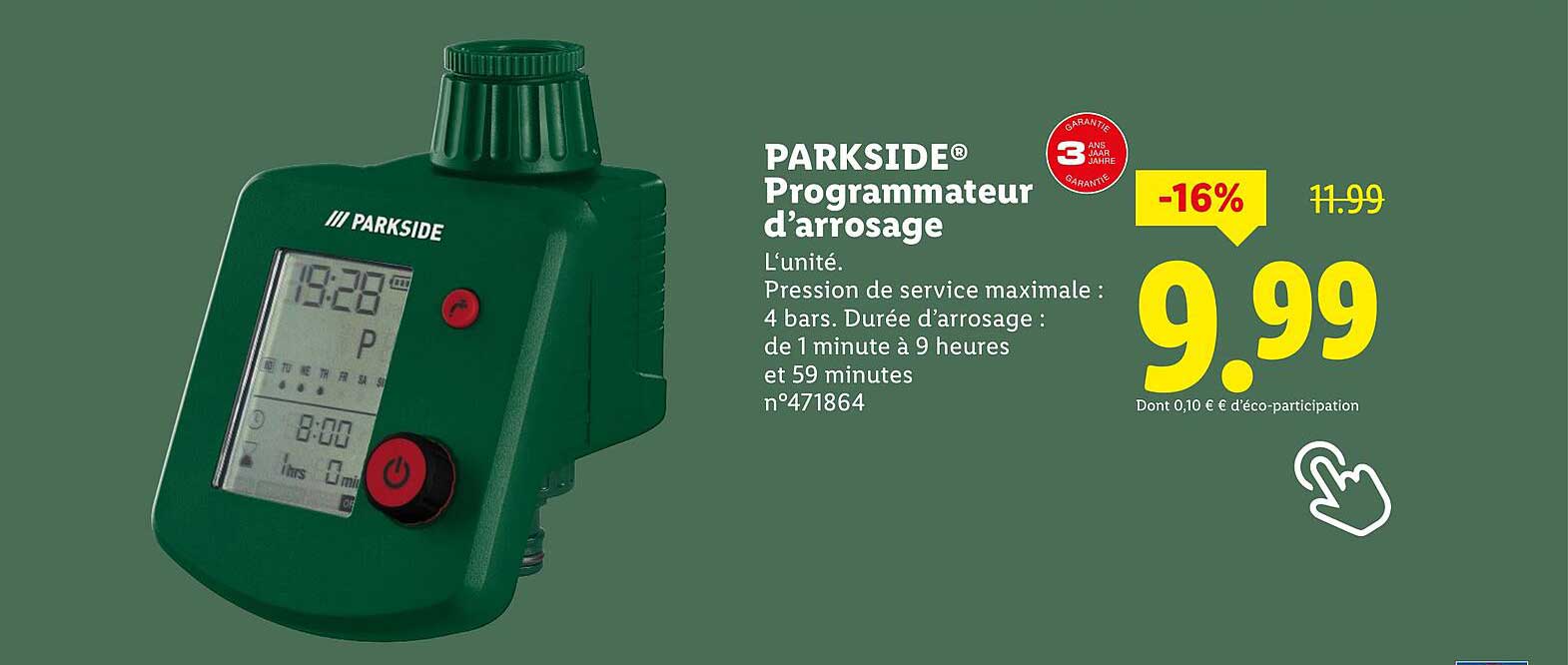 PARKSIDE Programmateur d’arrosage