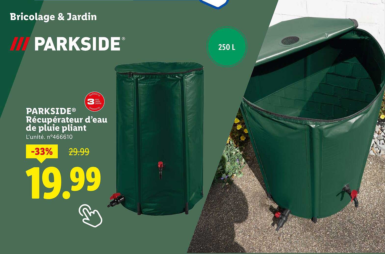 PARKSIDE® Récupérateur d’eau de pluie pliant