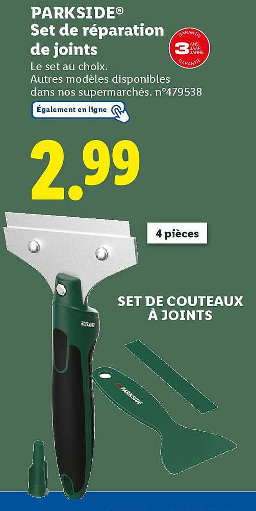 PARKSIDE® Set de réparation de joints