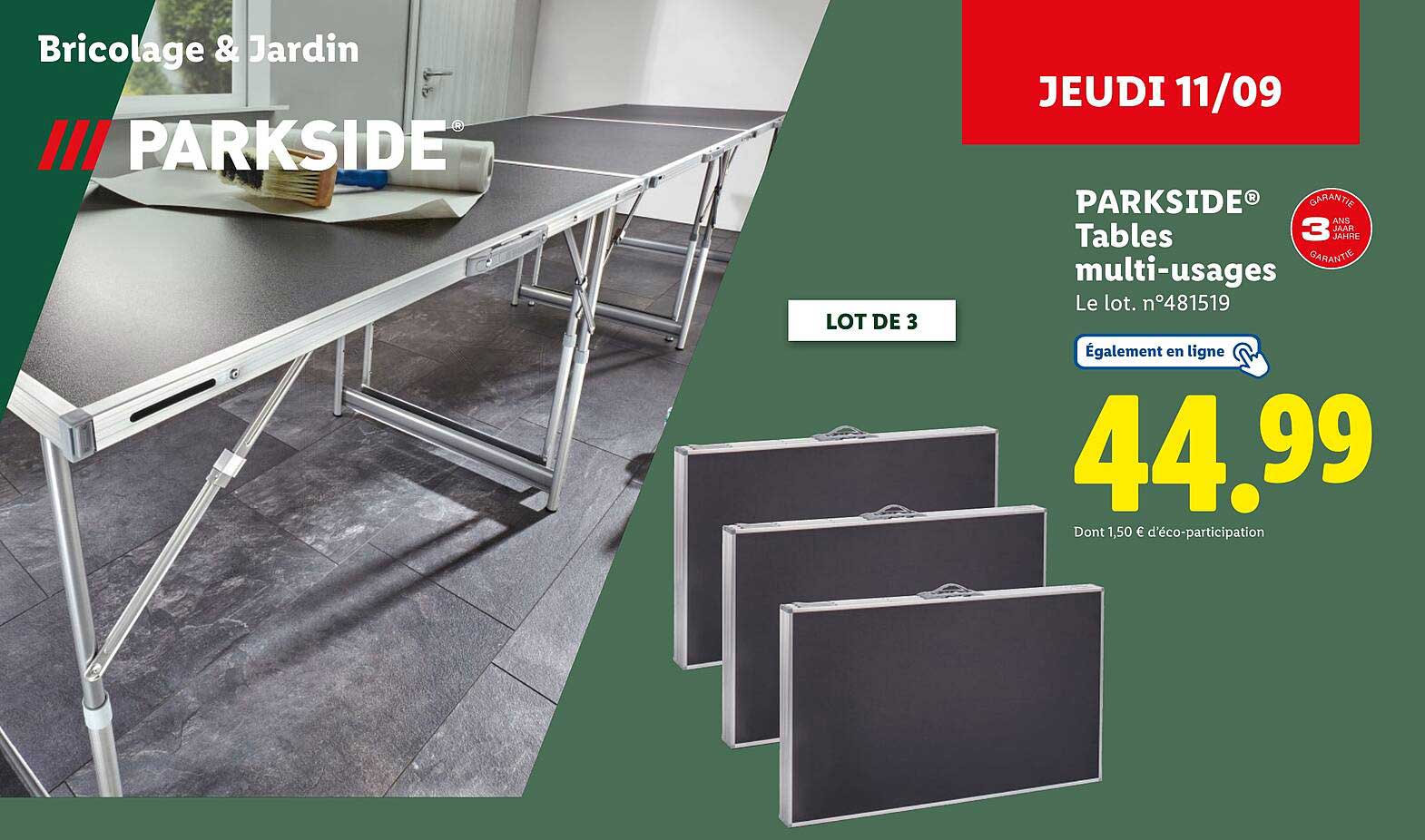 PARKSIDE® Tables multi-usages