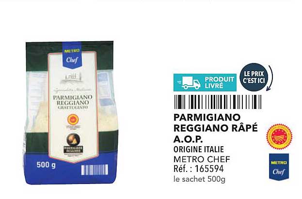 PARMIGIANO REGGIANO RÂPÉ A.O.P.