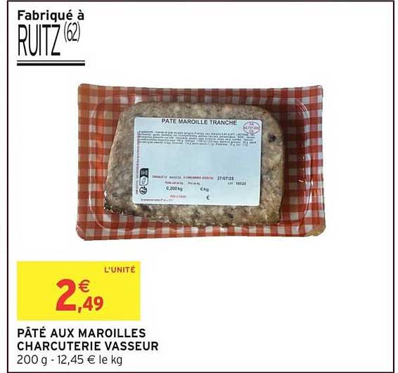 PÂTÉ AUX MAROILLES CHARCUTERIE VASSEUR