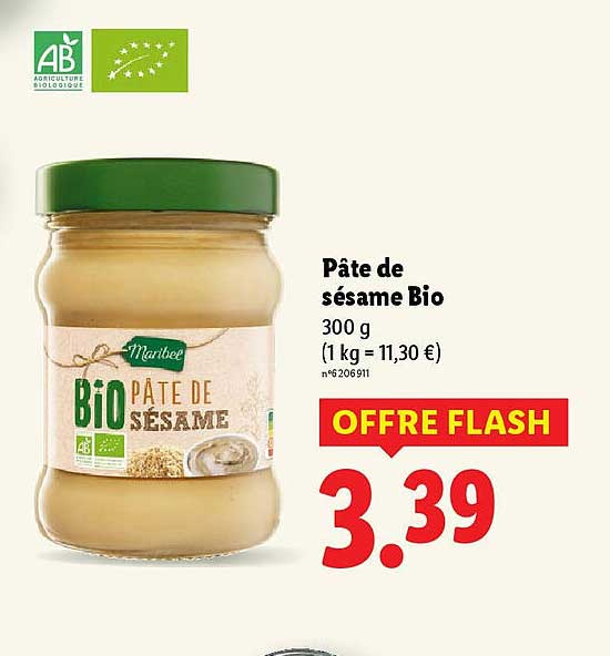Pâte de sésame Bio