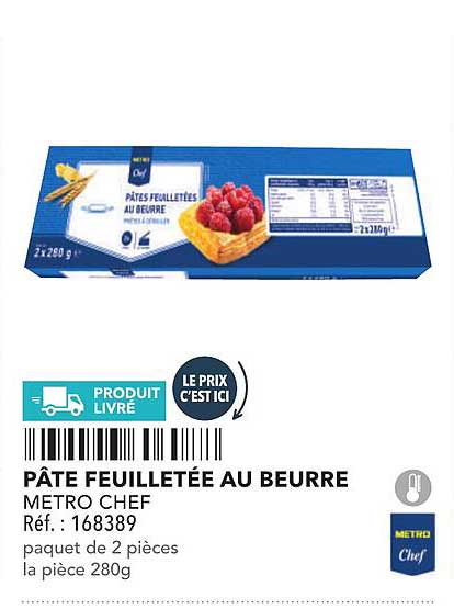 PÂTE FEUILLETÉE AU BEURRE