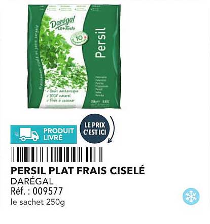 PERSIL PLAT FRAIS CISELÉ DAREGAL